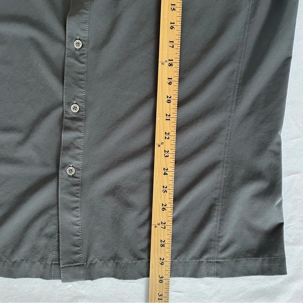Kuhl Shirt Mens XL Gray Short Sleeve Button Up Outdoor Hiking Lightweight - Picture 6 of 8